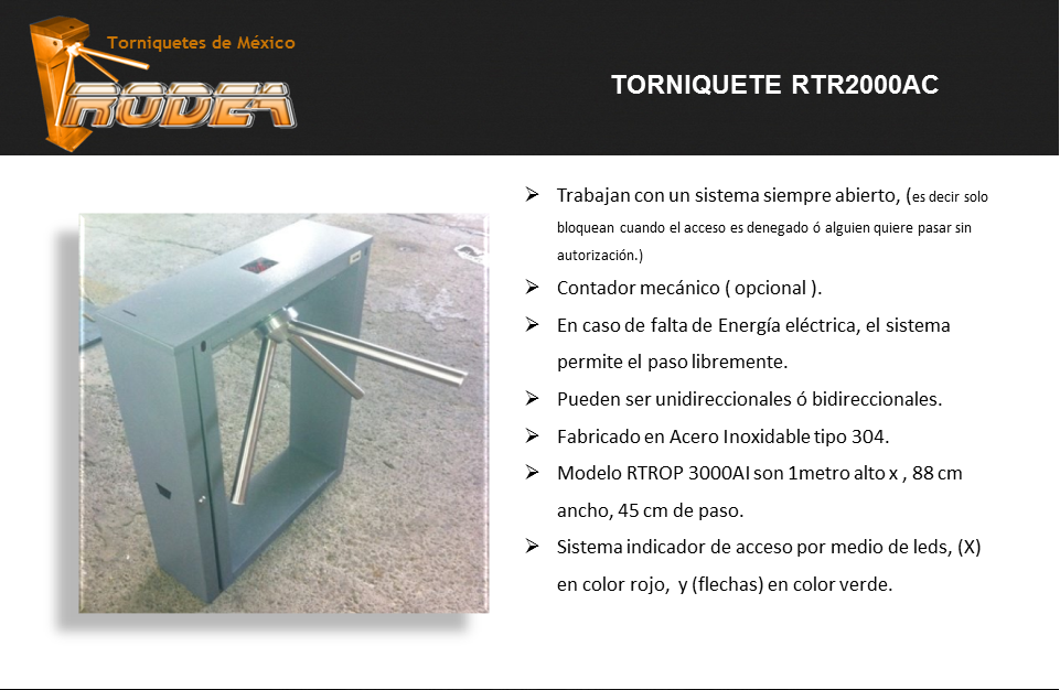 Torniquetes Rodea