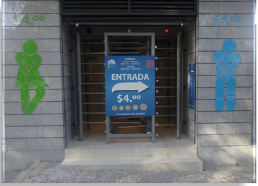 PUERTA GIRATORIA PARA BAÑOS