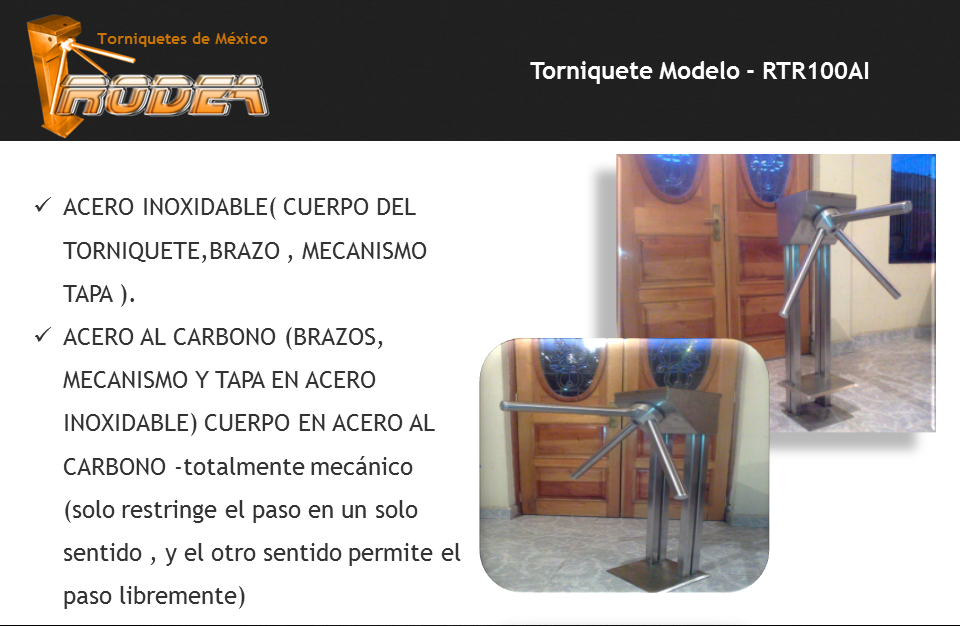 Torniquetes Rodea